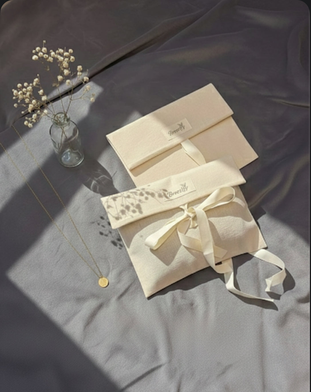 One Leaf One Bodhi Illustrated Silk Scarf (Medium) | 100% Mulberry Silk